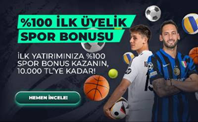 Promotional banner for Gates of Bahisbey game featuring a muscular Zeus-like figure holding a lightning bolt, game logo, and a 'Play Now' button in Turkish.